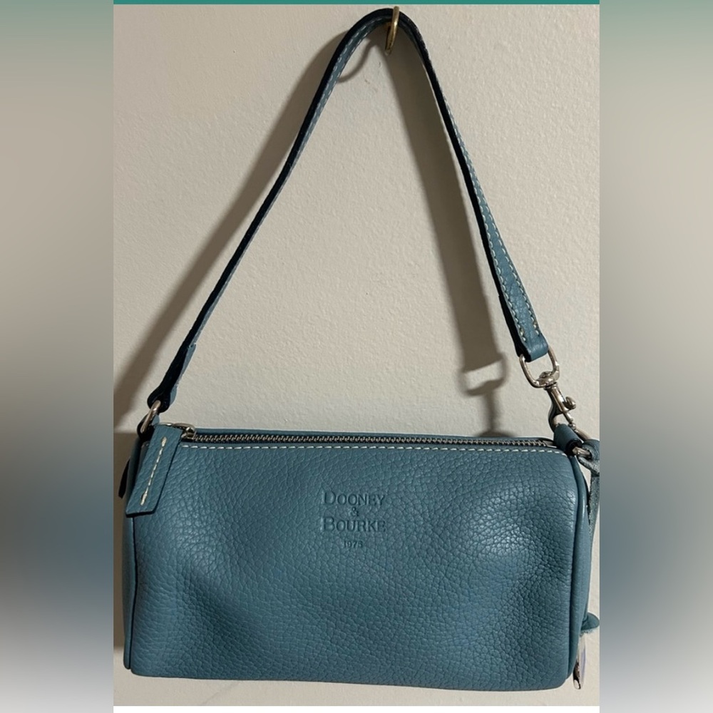Vintage Dooney & Bourke pebble grain leather mini bag w/ a duck logo charm